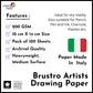 Brustro Artists' DRAWING PAPER 200GSM 100 SHEETS. Size 10 X 14 cm
