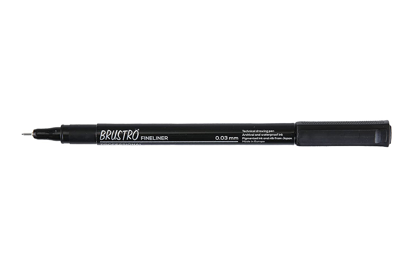 Brustro Professional Pigment Based Fineliner (tip Size of 0.03 mm, Black and Archival Waterproof UV Resistant Ink)