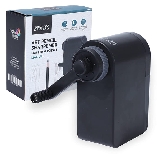 Brustro Manual Art Pencil Sharpener with Long Points