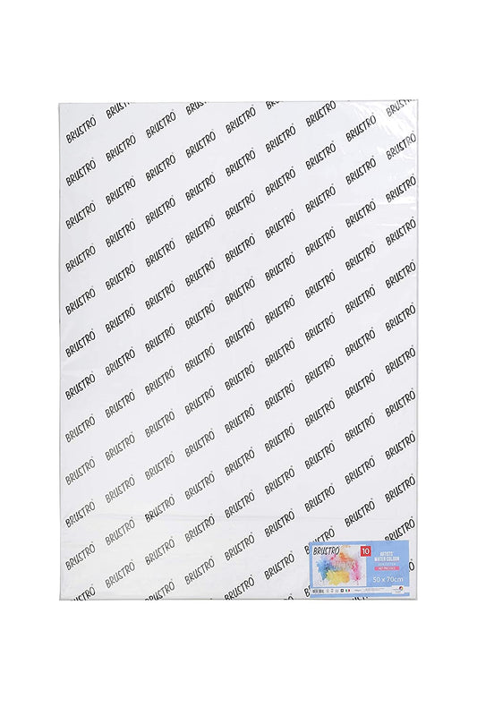 Brustro Artists' Watercolour paper 25% cotton HP 300 Gsm 50 x 70 cm (10 Sheets)