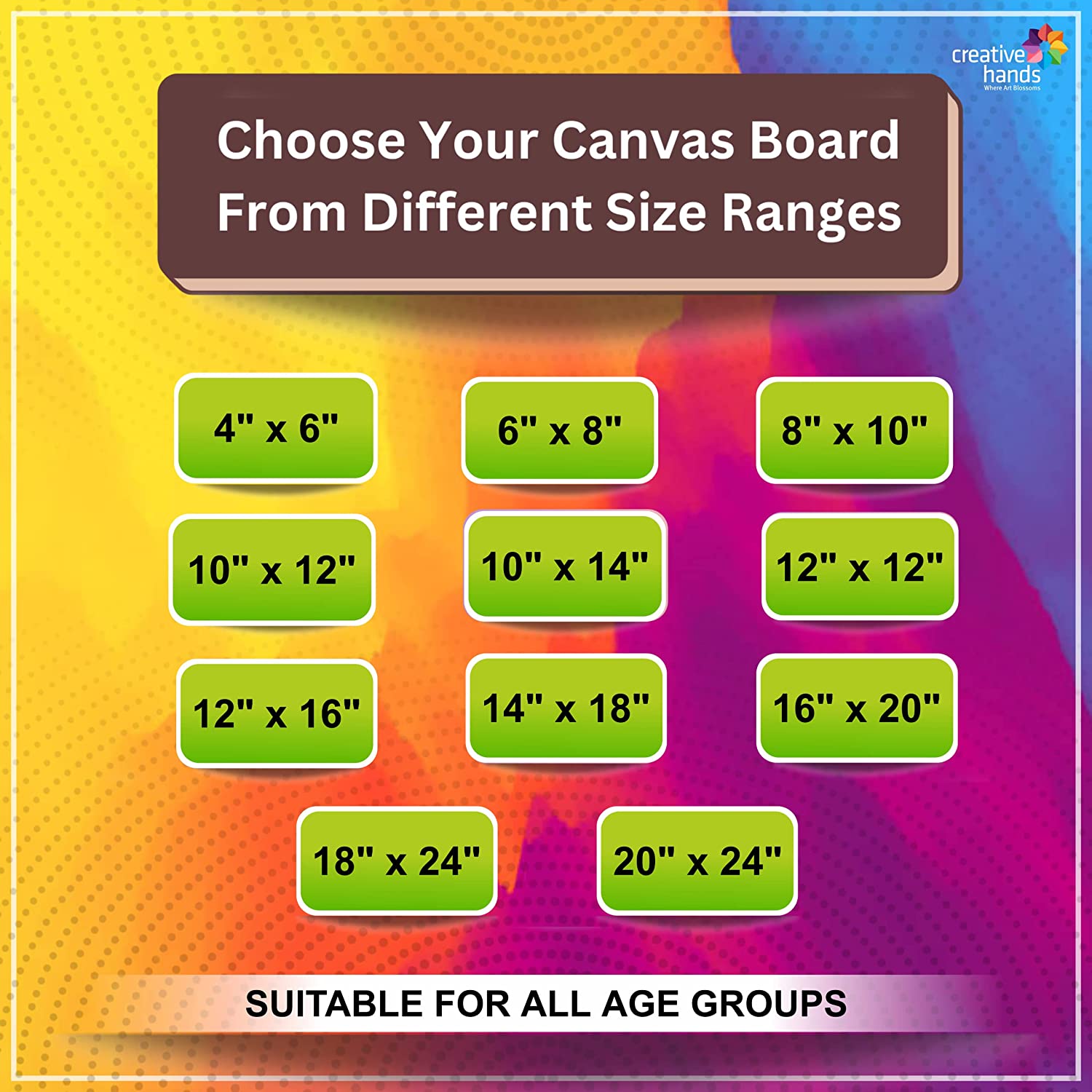 White Canvas Board, Size: 10x12inch at Rs 47.5/piece in Coimbatore