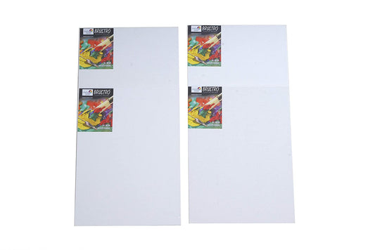 Brustro Canvas Board Medium Grain 8"X10" (Pack of 4)