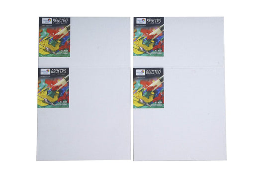 Brustro Canvas Board Medium Grain 10"X12" (Pack of 4)