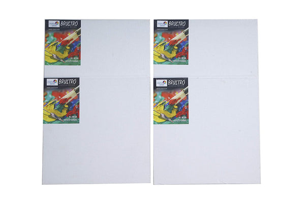 Brustro Artists (18 x 24 Inch) 100% Cotton Canvas Board, Medium Grain, 4 mm  Thickness, Pack of 2, Suitable for Oil and Acrylic Paintings : :  Home & Kitchen