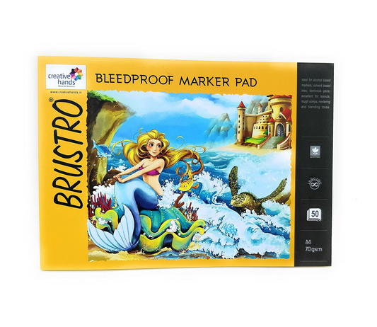 Brustro Bleedproof Marker Pad 70 GSM A4 ( Contains 50 Sheets )