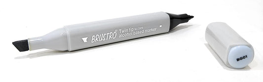 Brustro Twin Tip Alcohol Based Marker Blue Grey 1