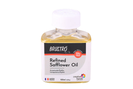 Brustro Professional Refined Safflower Oil 100ml (75ml + 25ml Free)