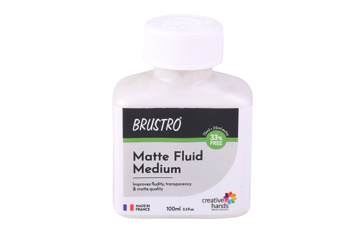 Brustro Professional Matte Fluid Medium 100ml (75ml + 25ml Free)