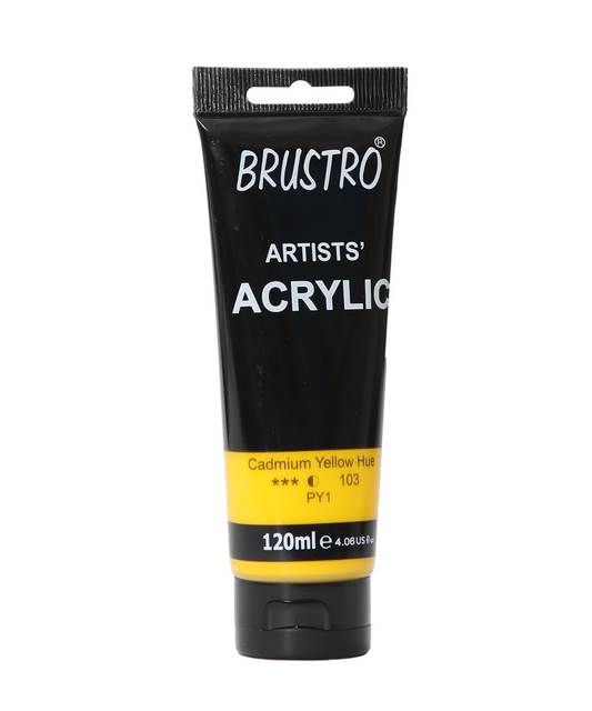 Brustro Artists' Acrylic 120ml Cad Yellow Hue