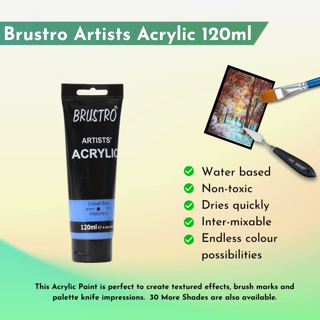 Brustro Arists' Acrylic 120ml Cobalt Blue
