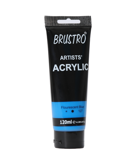 Brustro Artists' Acrylic 120ml Flourescent Blue