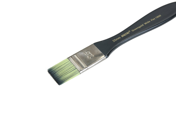 Brustro Artists Greengold Acrylic Brush Wide Flat Series 1800 - Size - 25MM
