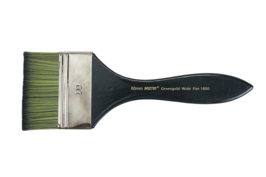 Brustro Artists Greengold Acrylic Brush Wide Flat Series 1800 - Size - 80mm