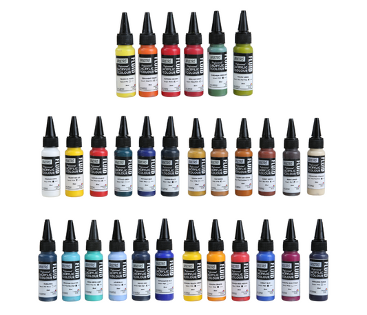 Brustro Professional Artists’ Fluid Acrylic 20 ml Full Range of 30 Shades