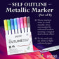 BRUSTRO Self Outline Metallic Marker Set Of 8
