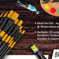 BRUSTRO Artists ’ Acrylic Colour Set of 12 Colours X 12ML Tubes with Gold Taklon Brush Set of 10 and 5 Canvas Boards (4x6, 6x8, 8x10, 10x12, 10x14)