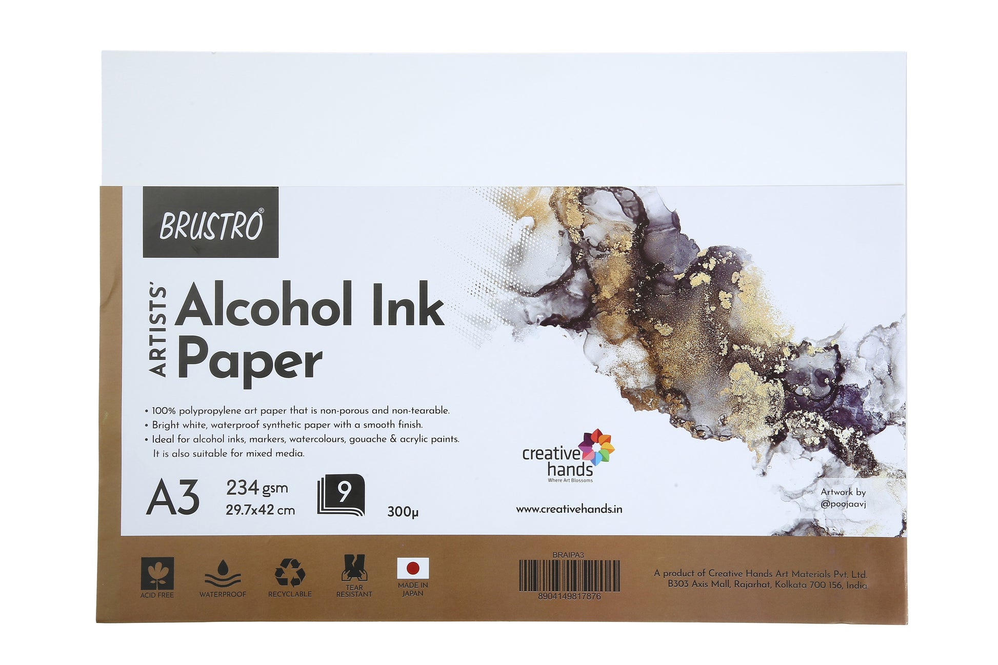 Brustro Artists' Acrylic Paper 400 GSM (OPEN STOCK) - Creative Hands