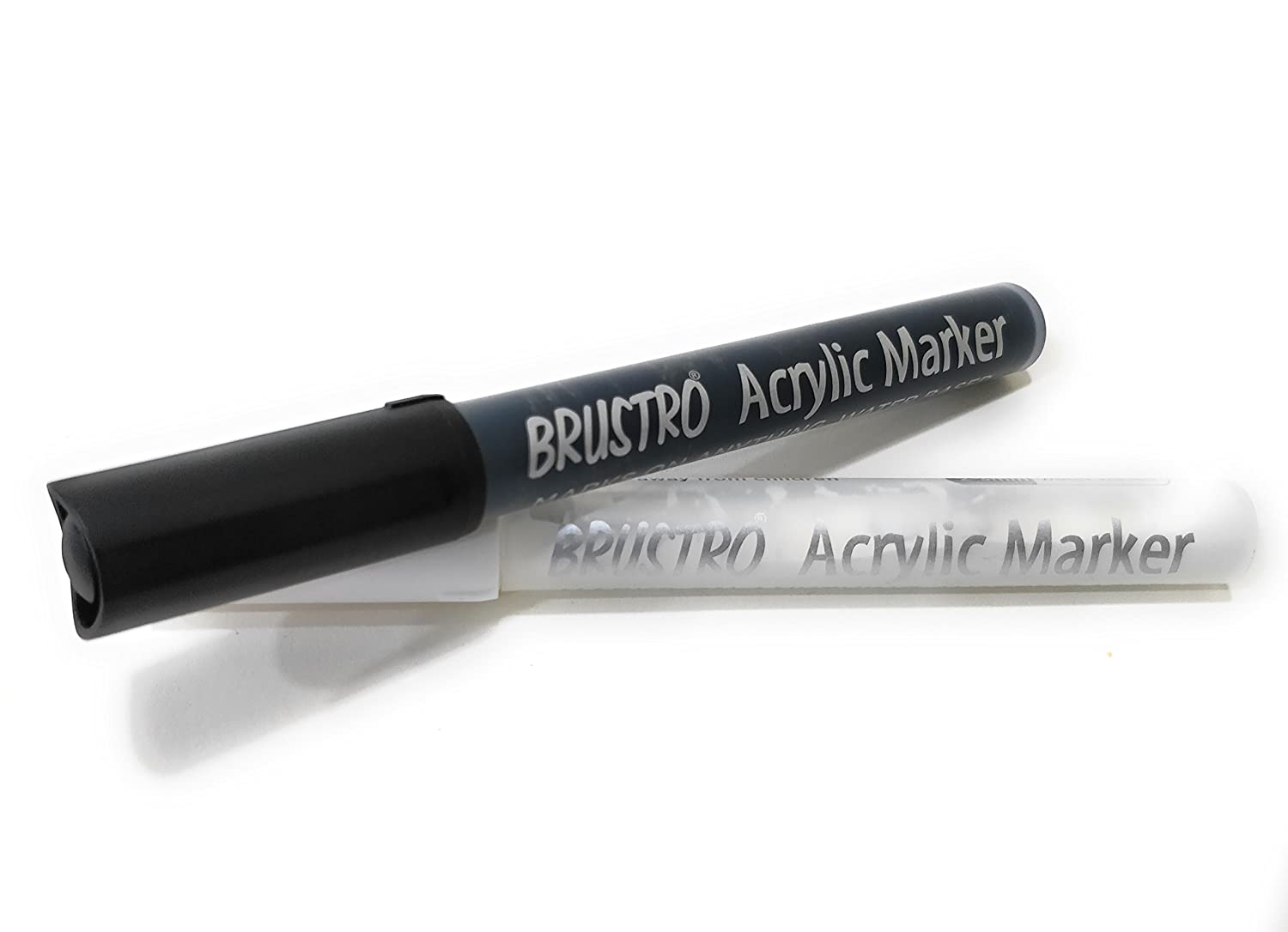 BRUSTRO Acrylic DIY Fine Tip Marker Set of 12 Basic 0.8MM for Craftworks