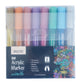 Brustro Acrylic (DIY) Marker Set of 8 (Metallic Shades) for Craftworks, School Projects, and Other Presentations