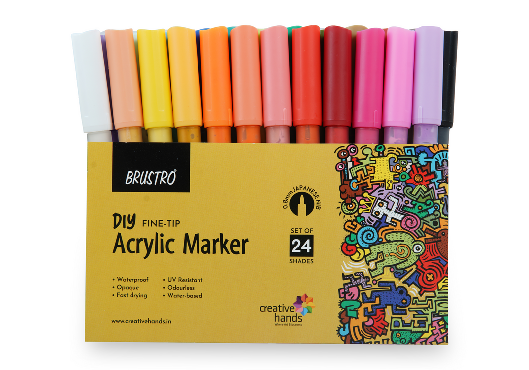 Vibrant Expression: Brustro Acrylic Markers for Bold Artwork – BrustroShop