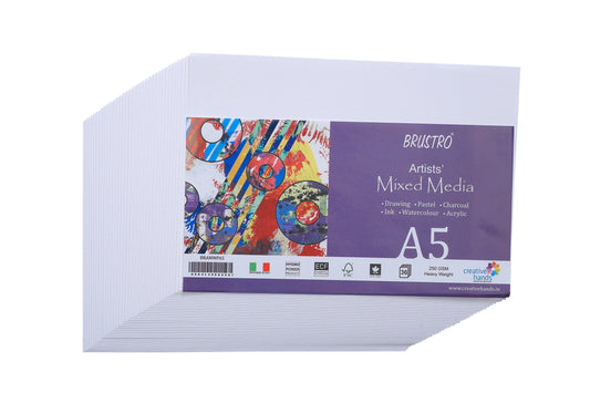 Brustro Artists Mixed Media Paper A5 36 Sheets (Pack of 2)