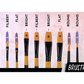 BRUSTRO Acrylic Paint Set of 24, Multicolour 12ml Tubes with Gold Taklon Brush Set of 10