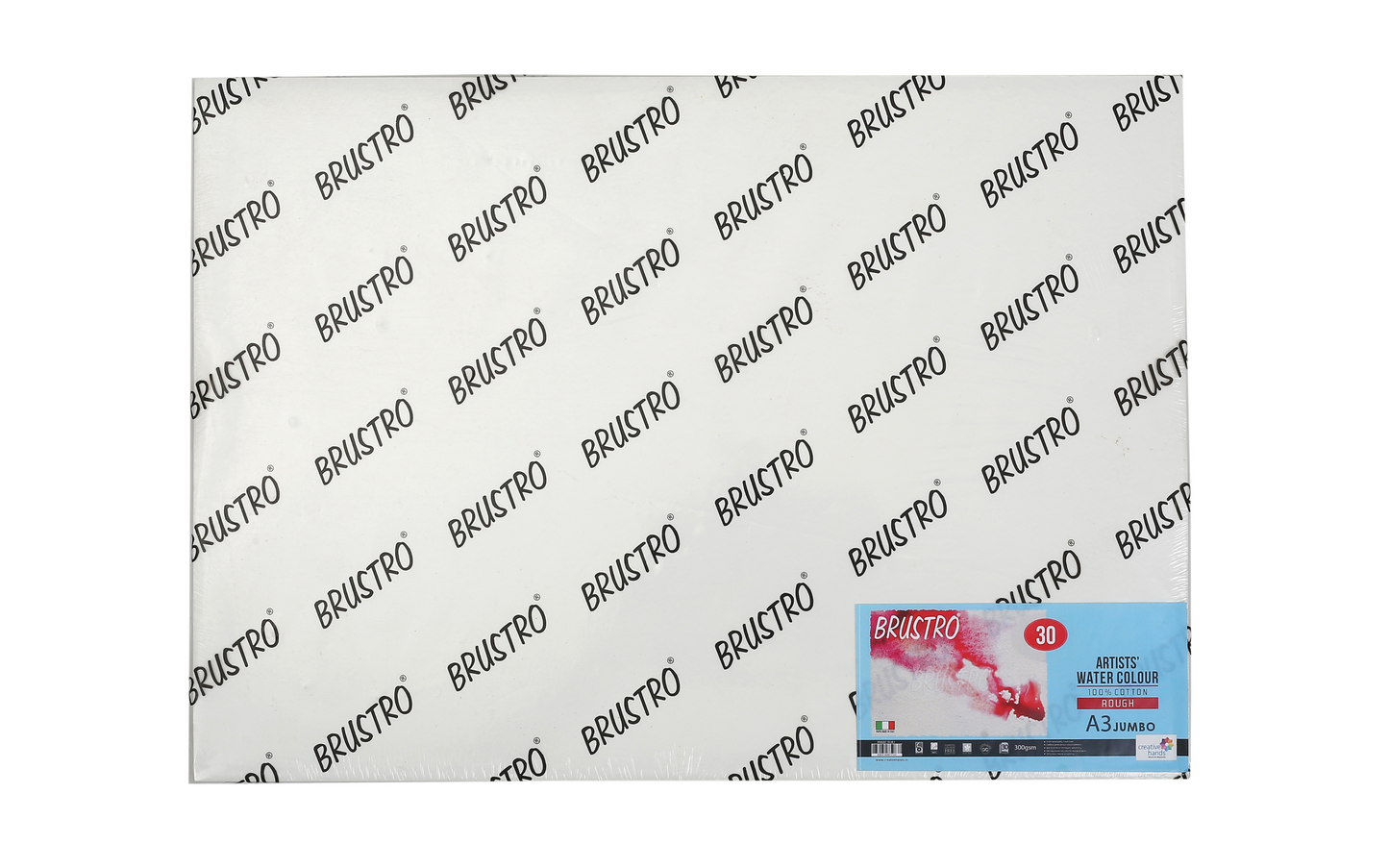 Brustro Artists' WC 100% Cotton Rough 300gsm Jumbo - A3 (30 Sheets)