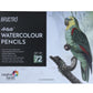 BRUSTRO Artists Watercolour Pencil Set of 72 in Elegant tin Box