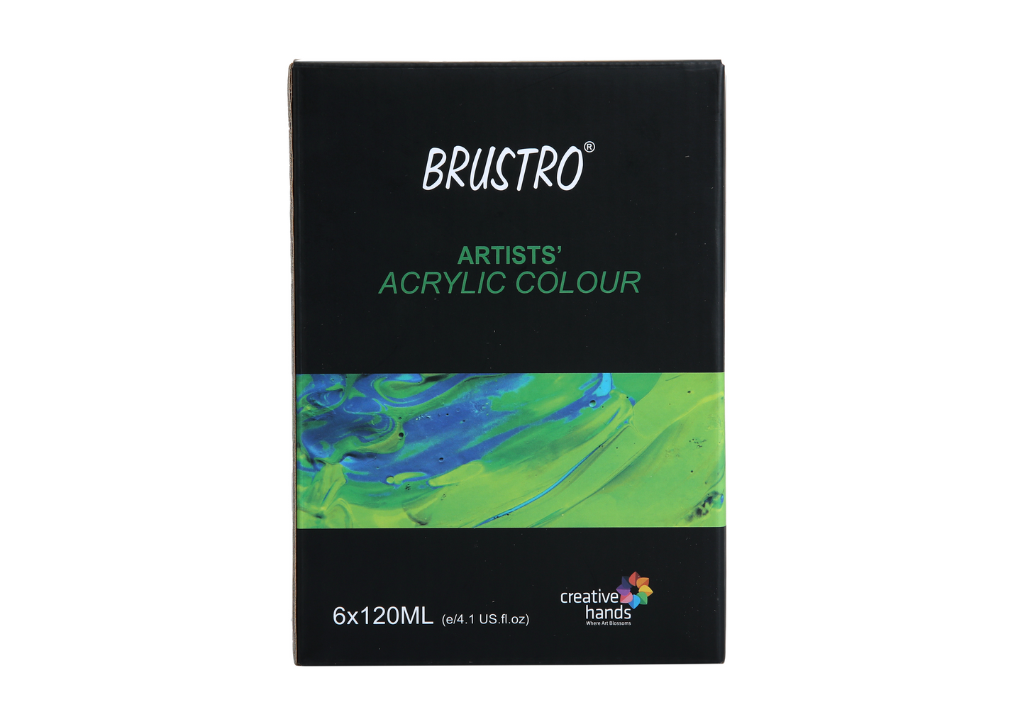 Brustro Arists' Acrylic 120ml, Pack of 6 Flourescent Shades