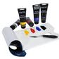 Brustro Arists' Acrylic 120ml, Pack of 5 Primary Shades  (Titanium White, Cad Yellow, Ultramarine, Cadmium Red & Ivory Black)