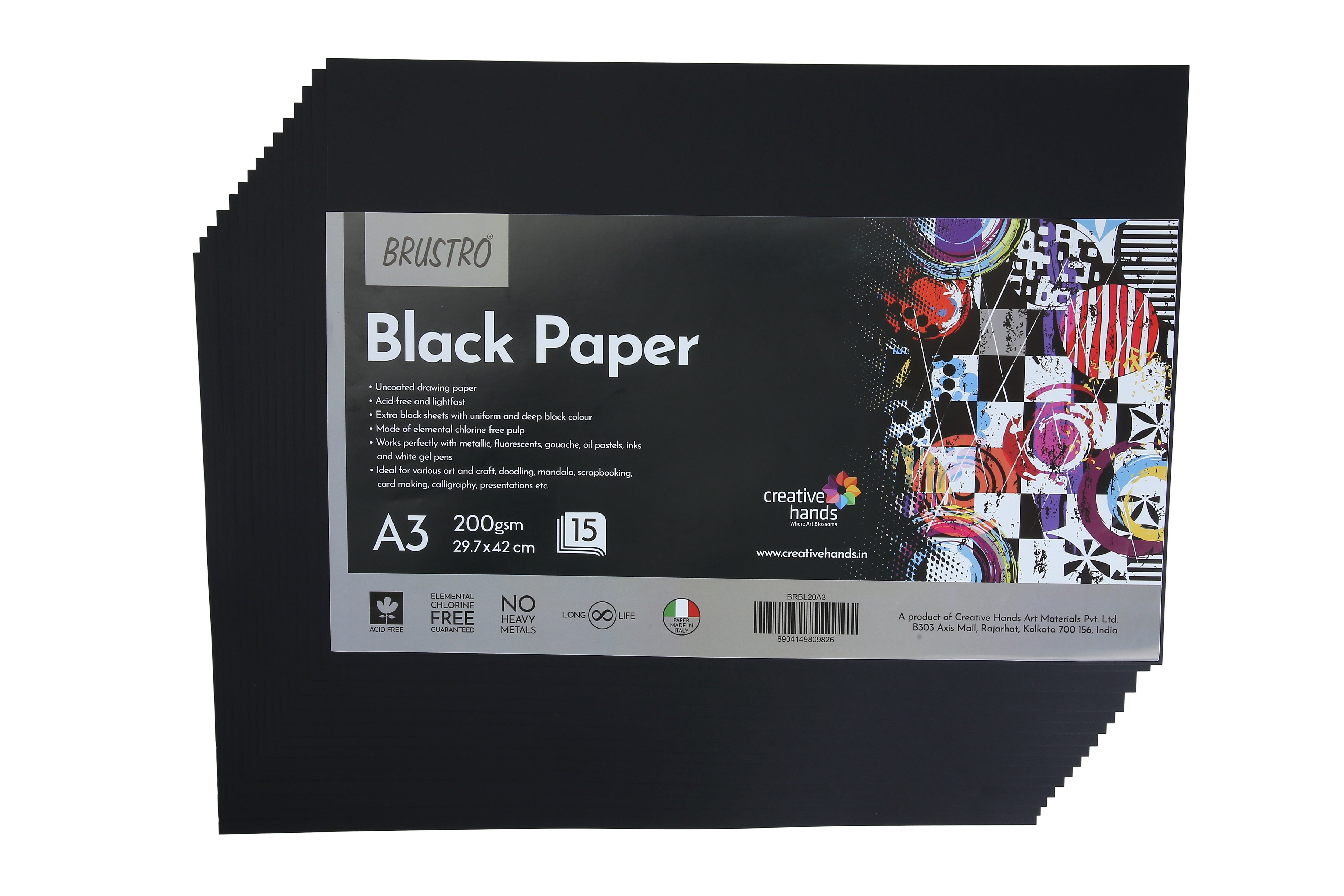 Drawing Paper, A3, 297x420 mm, 80 g, White, 500 Sheet, 1 Pack | 204220