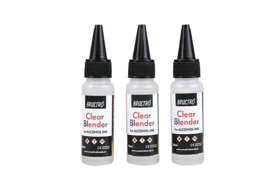 Brustro Alcohol Ink Clear Blender Pack of 3 (20ml Each)