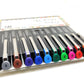 BRUSTRO Colour Brush Pens Set of 12 ( Pigment based , Hard tip brush pen ) Flexible tip for lettering and drawing techniques.