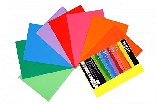 Brustro COLOUR Paper 80 GSM A4 Assorted (pack of 2)