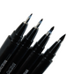 Brustro Fude Hard-tip Black Ink Brush Pen Set of 4. (Extra-fine/Fine/Medium/Bold)