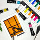 Brustro Artists Gouache Colour Set of 24 (12ML Tubes Each) + Synthetic Brush Set of 15