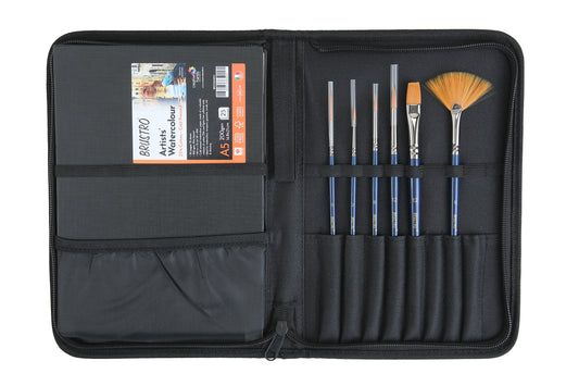 Brustro Artists Watercolour Travel Brush Set A