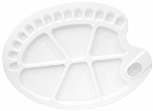 Brustro Kidney Shaped 20 Well Plastic Palette 34.5X25CM