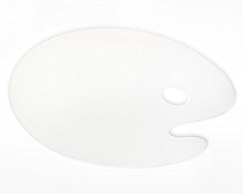 Brustro Kidney Shaped Plain Plastic Palette 43X30CM