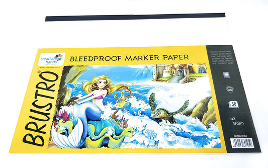 Brustro Bleedproof Marker Papers 70 GSM A3