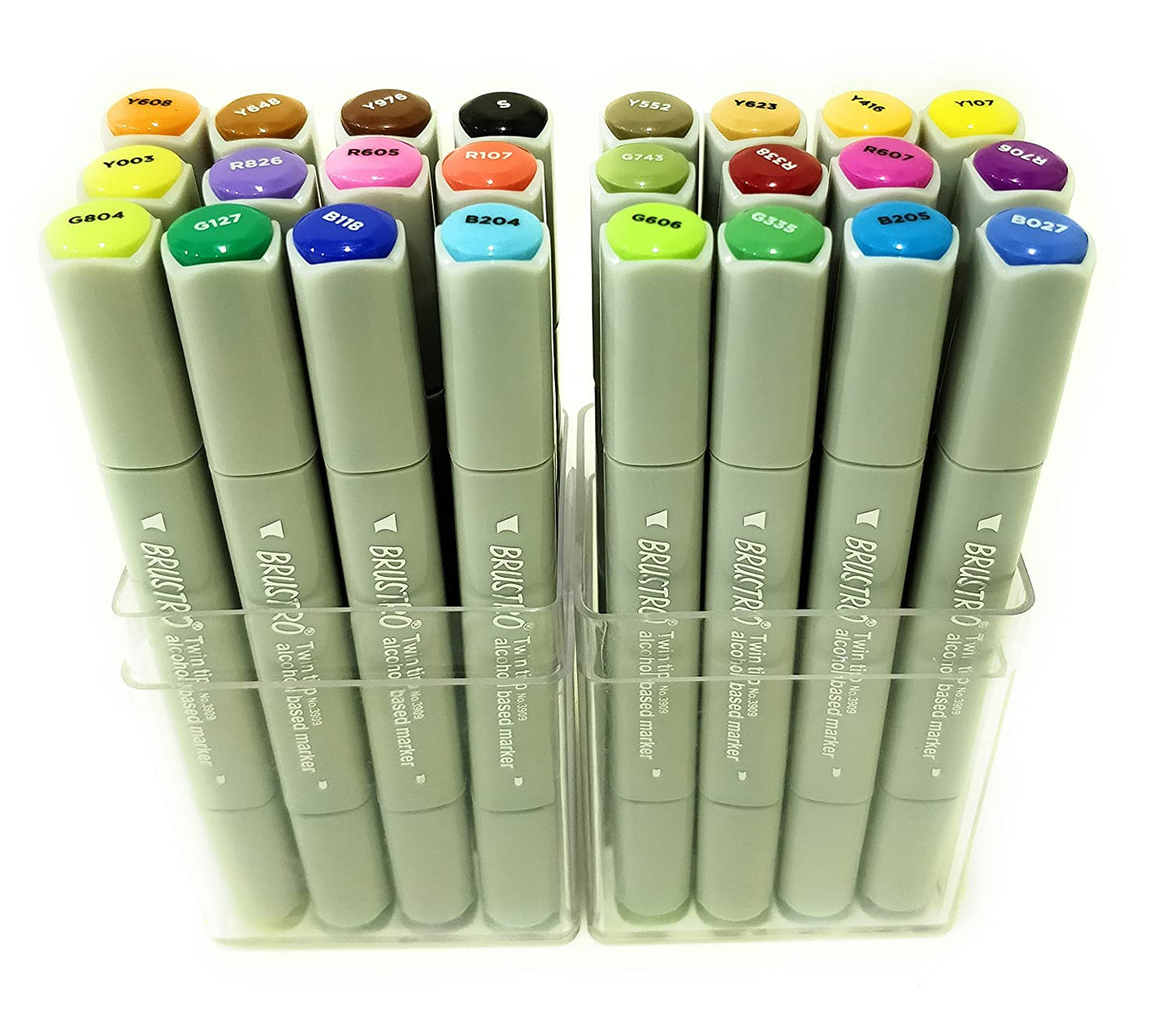 Brustro Twin Tip Alcohol Based Marker Combo Set of 12 (Basic A & B)