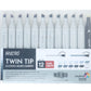 Brustro Twin Tip Alcohol Based Marker Set of 12 - Cool Greys