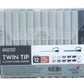 BRUSTRO Twin Tip Alcohol Based Marker Set of 12 Cool & Warm Grey Shades in Crossline PP See Through Box
