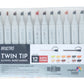 Brustro Twin Tip Alcohol Based Marker Sets Earth Tone (12)