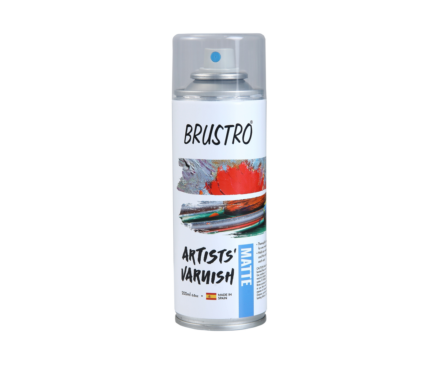 Brustro Artist's Varnish Spray Can|200ml| Matte Finish |Perfect Coating on Acrylic Painting,Watercolours,Oil Paints,Non-yellowing,Non Toxic,Transparent,Canvas,Paper, Artwork Protection.