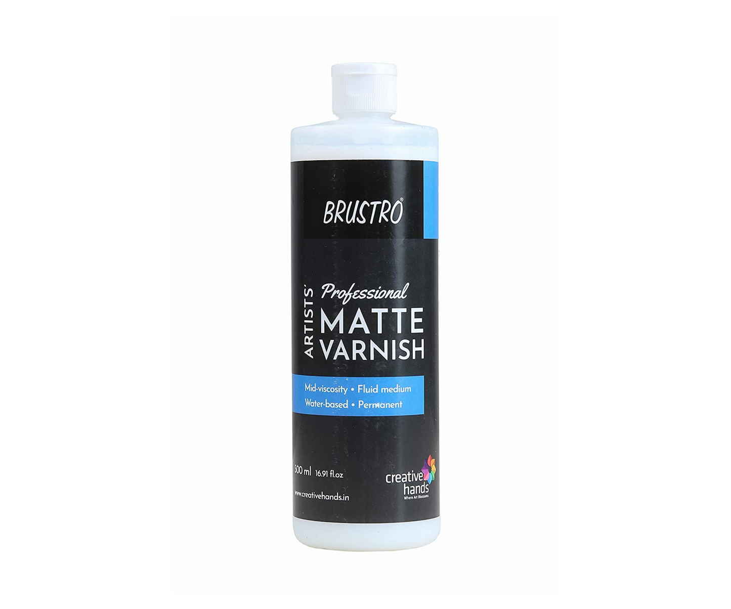 Brustro Artist's Professional Varnish|500ml| Matte Finish| Apply with Brush |Perfect Coating on Acrylic Painting,Non-yellowing,Transparent,Canvas,Paper, Artwork Protection.