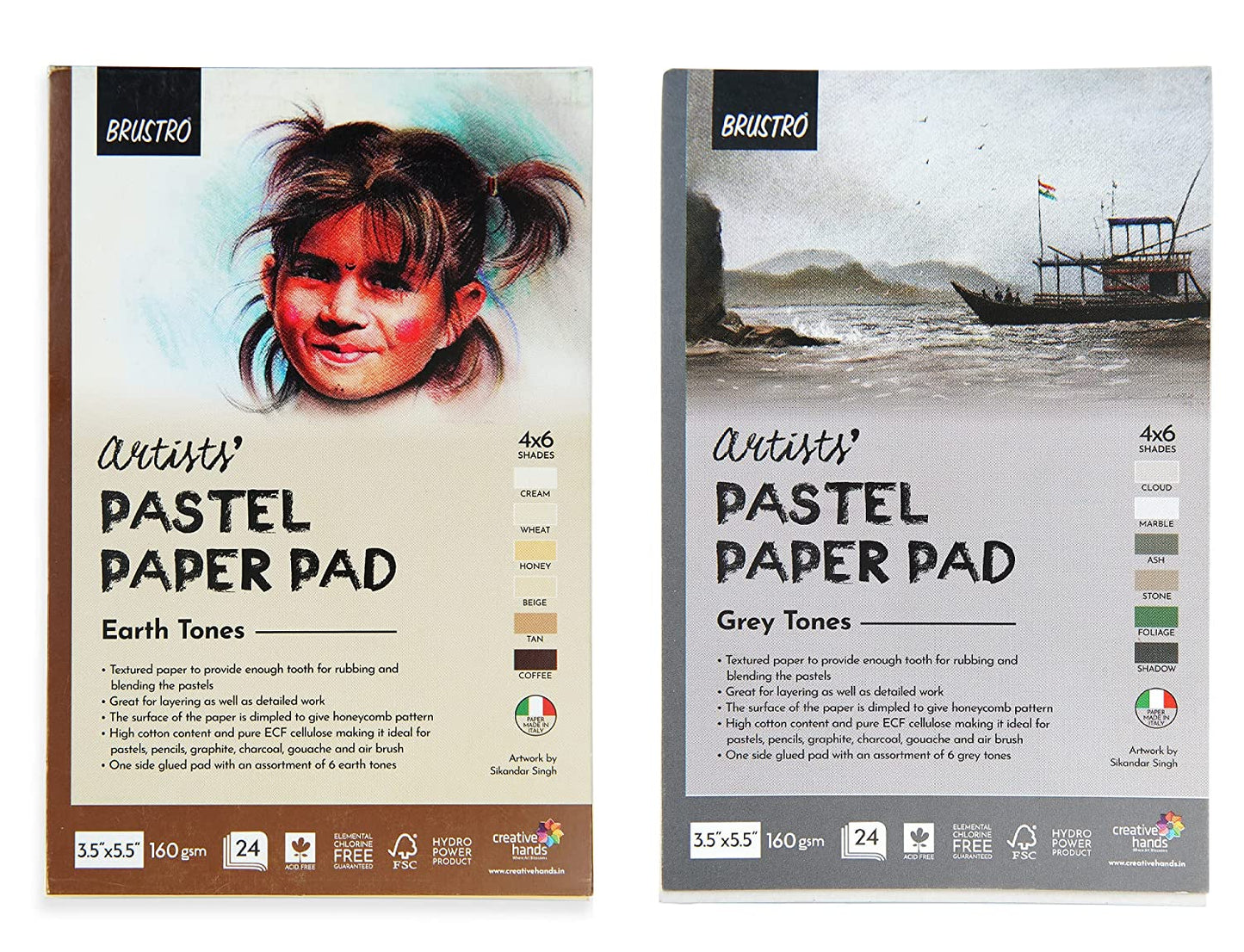Essentials Pastels Artist Paper Pad 9x12 12 Sheets