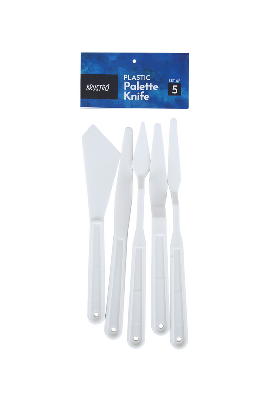 Brustro Plastic Palette Knives Set of 5