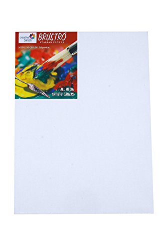 Brustro Stretched Canvas (Regular) – 12" X 16" (Pack of 2)