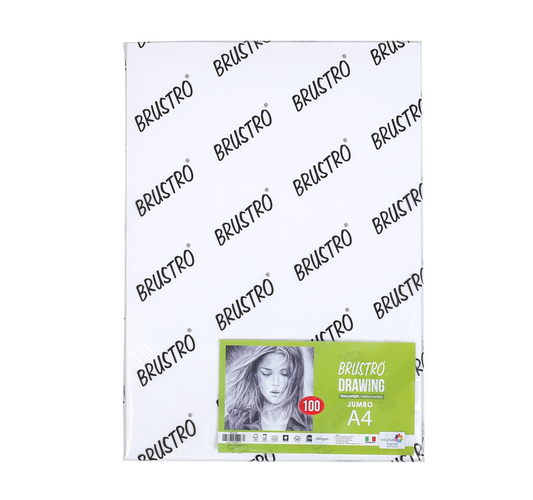 Brustro Artists' Drawing Paper 200gsm Jumbo - A4 (100 Sheets)